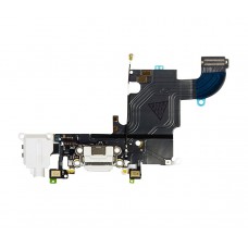 iPhone 6s 4.7 - Original Charging Port Dock Connector Headphone Jack, Flex Cable Replacement Parts - White